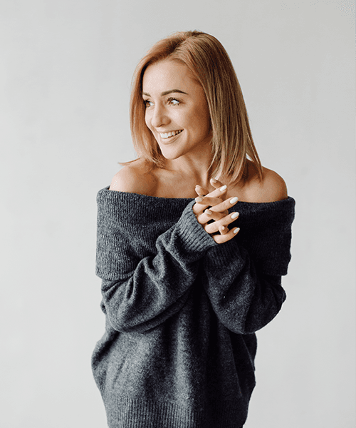 Black Coloured Knitted Lycra Dress